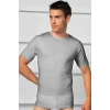 Erkek Pamuklu Kısa Kol Geniş Yaka Klasik Fanila T-shirt