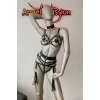 Erotik İç Giyim Fantezi Deri Püsküllü Harness