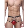 Fantezi Kırmızı Önü Halkalı Seksi Erkek String-tanga