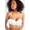 Gala Push-up Strapless Bra, Ekru Konforlu Ve Şık Sütyen, Strapless