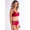 Gapara Big Size Plunge Bra, Şarap Rengi Konforlu Ve Şık Sütyen