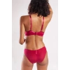 Garland Big Size Plunge Bra, Şarap Rengi Konforlu Ve Şık Sütyen