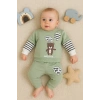 Gift For You Desenli 2li % 100 Pamuk Erkek Bebek Takımı
