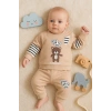 Gift For You Desenli 2li % 100 Pamuk Erkek Bebek Takımı