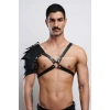 Gladyatör Harness, Tek Omuz Deri Harness, Cosplay Kostüm, Savaşçı Kostüm - Brfm154