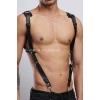 Gömlek Üzeri Erkek  Harness Aksesuar, Omuz Detaylı Deri Harness - Brfm135