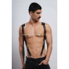 Gömlek Üzeri Erkek  Harness Aksesuar, Omuz Detaylı Deri Harness - Brfm135