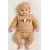 Happy Nakışlı 2li Pamuklu Erkek Bebek Takım