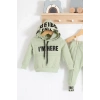 Im Here Desenli 2li % 100 Pamuk Erkek Bebek Takımı