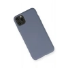 iPhone 11 Pro Max Kılıf Nano içi Kadife Silikon - Gri