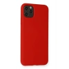 iPhone 11 Pro Max Kılıf Nano içi Kadife Silikon - Kırmızı