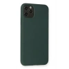 iPhone 11 Pro Max Kılıf Nano içi Kadife Silikon - Koyu Yeşil