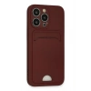 iPhone 13 Pro Kılıf Kelvin Kartvizitli Silikon - Bordo