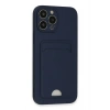 iPhone 13 Pro Max Kılıf Kelvin Kartvizitli Silikon - Lacivert