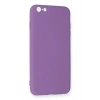 iPhone 6 Plus Kılıf Nano içi Kadife Silikon - Mor