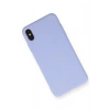 iPhone X Kılıf Nano içi Kadife Silikon - Lila