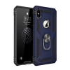 iPhone X Kılıf Sofya Yüzüklü Silikon Kapak - Lacivert