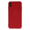 iPhone XS Max Kılıf Nano içi Kadife Silikon - Kırmızı