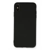 iPhone XS Max Kılıf Nano içi Kadife Silikon - Siyah