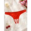 Kadın Kırmızı Ağ Bölgesi Açık Külot