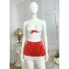 Kadın Kırmızı Etekli Zarif Fantezi Kostüm Özel Tasarım