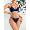 Kadın Lacivert Sütyen Kilot Takımı 5185