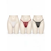 Kadın Premium Dantelli G-string 3’lü Külot Takımı
