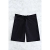 Kadın Siyah Önden Bağcıklı Deniz Şortu