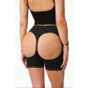 Kadın Siyah Pop Up Kalça Kaldırıcı Ve Sekillendirici Dantel Paçalı Şort Külot
