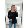 Kadın Uzun Kollu Düğmeli Mevsimlik Bluz Yumuşak Dokulu Premium Günlük Stil