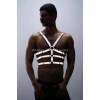 Karanlıkta Parlayan - Reflektörlü Erkek  Göğüs Harness, T-shirt Üzeri Harness - Brfm38