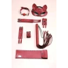 Kırbaç Kelepçe Set, 5li Set, El - Ayak Kelepçesi, Maske, Ağız Topu - Brf1307