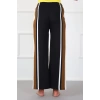 Moda Bayan Penye Bol Paça Pantolon Sütlü Kahve