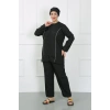 Moda Büyük Beden Tesettür Büyük Mayo Siyah
