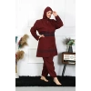 Moda Büyük Beden Tesettür Mayo 7XL-8XL-9XL-10XL Bordo