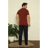 Moda Erkek Bordo 3lü Pijama Takım Bordo