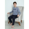 Moda Erkek Çocuk Penye Pijama Takım Gri