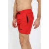 Moda Erkek Fermuar Cepli Deniz Şortu Kırmızı