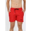 Moda Erkek Fermuar Cepli Deniz Şortu Kırmızı