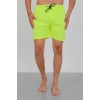 Moda Erkek Fermuarlı Cepli Deniz Şortu Neon Yeşil