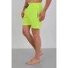 Moda Erkek Fermuarlı Cepli Deniz Şortu Neon Yeşil