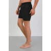 Moda Erkek Fermuarlı Cepli Deniz Şortu Siyah
