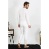 Moda Erkek Pamuk Ekru İçlik Takım
