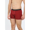 Moda Erkek Pamuk Likralı Boxer Bordo