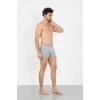 Moda Erkek Pamuk Likralı Boxer Gri