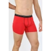 Moda Erkek Pamuk Likralı Boxer Kırmızı