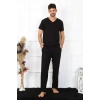 Moda Erkek Pamuk Siyah Tek Alt Pijama