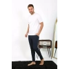 Moda Erkek Pamuk Tek Alt Pijama Lacivert