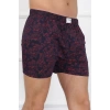Moda Erkek Penye Boxer Bordo - Lacivert