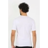 Moda Erkek Sıfır Yaka Likralı Beyaz T-Shirt
